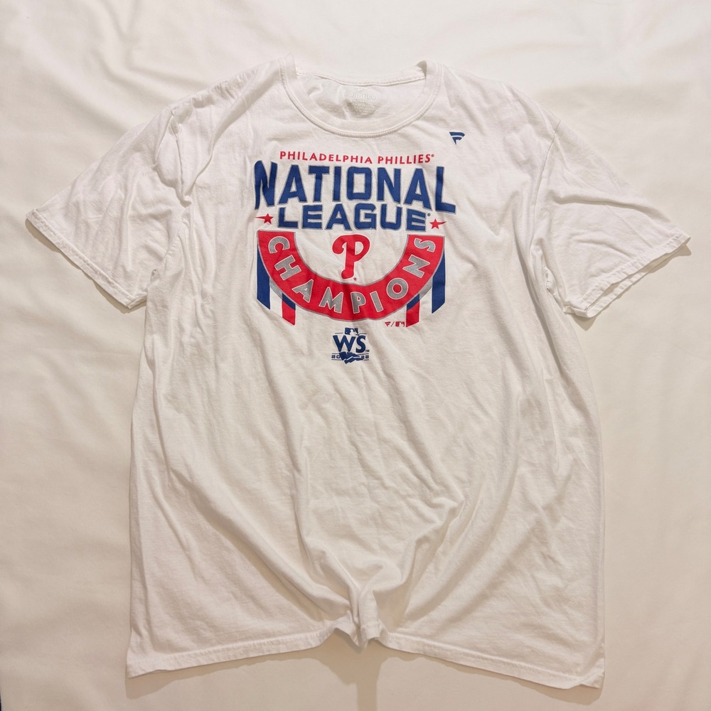 Fanatics Philadelphia Phillies T-Shirt Mens XL White 2022 NL Champions MLB